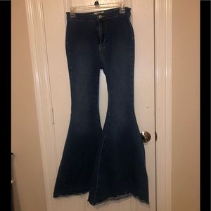 Free people just float on flare jeans